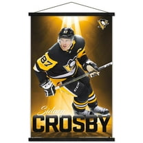NHL Pittsburgh Penguins - Sidney Crosby 18 Wall Poster with Wooden Magnetic Frame, 22.375" x 34"