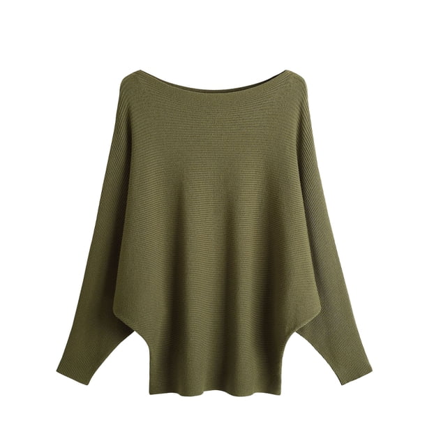 Suéter de cuello redondo para mujer, nuevo jersey de punto con cuello redondo, manga larga, holgado, estilo europeo y de talla grande, con cuentas de uñas.