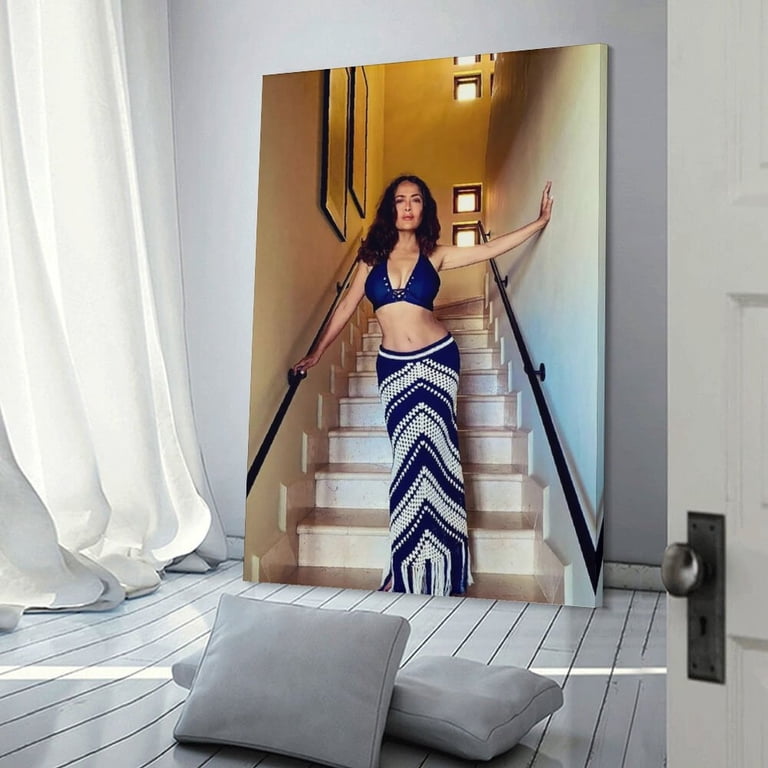Salma Hayek Hot Girl Sexy Poster (11) Painting On Canvas Wall Art
