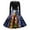 Dark Blue, variant on TJAZFJPA Black Wrap Dress Women Christmas Print Long Sleeve Bow Elegant Long Skirt Round Neck Dress Beach Dress Knit Dresses for Women