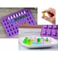 thumbnail image 3 of 3 Pack Silicone Chocolate Molds, Reusable Candy Baking Mold Ice Cube Trays Candies Making Supplies with 2 Droppers, Nonstick Silicone Gummy Molds Including Mini Dinosaur, Hearts, Bear Shape, 3 of 7