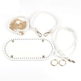 thumbnail image 4 of DIY Bolsa de material cuero Conjunto de tejer Bolsas Nail Bottom Shaper Cojín Base O Anillos Correa de hombro Bolsas Accesorios para bolsas de hombro Blanco Fernando Fabricación de bolsos de mujer DIY, 4 of 4