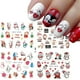 thumbnail image 3 of Pegatinas de uñas de copos de nieve, calcomanías de transferencia de agua, pingüino, Santa, alce, Navidad, decoración de Año Nuevo, piezas de manicura, 4 SAI44-49, 3 of 4