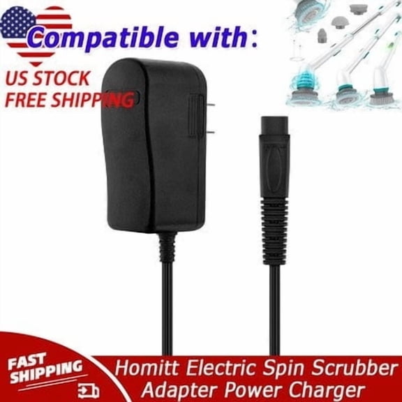 9V AC Adapter Compatible with Homitt Electric Spin Scrubber HM115D HTHM115DWUS 2-Prong PSU