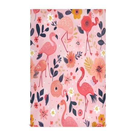 

Kitchen Towel 28x18 Inches x4，Plate Towel Decorative Towel Napkin Tea Towel Tea Towels For Kitchen Dish Cloths & Dish Towels Pink Flamingos