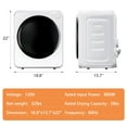 thumbnail image 2 of Dimedeal 1.8 cu.ft Portable Clothes Dryer, 800W Electric Compact Dryer Machine for Apartment & Small Spaces, 2 of 7