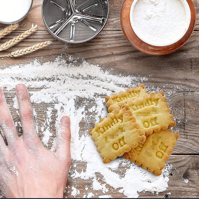 moldes para galletas con forma de cortadores de galletas divertidos para hornear, 11 Feliz Sencillez