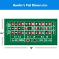 thumbnail image 2 of GSE Games & Sports Expert 36"x72" Casino Roulette Layout Felt. Professional Las Vegas Style American Roulette Mat for Casino Game Night, 2 of 6