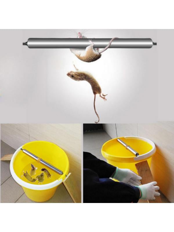 Details about    Rat Mice Trap Mouse Bar Roll log Grasp Bucket Rolling Roller pest controller 