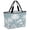 Hazy Blue, variant on Black Palm Trees Beach Bag for Women, Large Breathable Mesh Beach Tote Bag, Tropical Vintage Summer Botanical Sandproof Lightweight Travel Bags for Vacation Picnic Swimming Pool 15.7"x15.7"x9.1"
