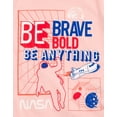 thumbnail image 7 of NASA Little Girls' 3-Pack Short Sleeve T-Shirts Pink Tie Dye White, 7 of 7