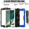 thumbnail image 7 of iPad PRO 9.7 InchiPad 6th 5th Air 2nd [ Pro 9.7 6/5 Air 2 ] Gen A1893 A1822 A1474 A1475 A1476 A1566 A1673 A1674 Full-Body Protective Shock Proof Cover with Shoulder Strap - Blue, 7 of 7