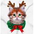 thumbnail image 2 of Christmas Reindeer Kitten Adorable Hoodie Sweatshirt Women Men Brisco Brands S, 2 of 6