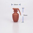 thumbnail image 2 of 1 piece（gray+coffee）Cute Silicone Tea Infuser Food Grade Grenade Shape Design Tea Filter Silicone Stool Shape Hot Tea Infuser Tea Strainer Ball Filter Rojo Verde, 2 of 5