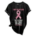 thumbnail image 3 of Lroveb Breast Cancer Awareness Shirts for Women I DON'T HIDE MY Women's T Shirt Pink Ribbon Graphic Tees Black, 3 of 5