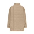 thumbnail image 6 of Womens Quilted Pullover Puffer Down Jacket Winter Warm Packable Lightweight Stand Collar Long Sleeve Coat with Pocket, 6 of 7