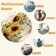 thumbnail image 5 of Sunflower Throw Blanket 50x60 Yellow Floral Blanket Blanket for Couch Sofa Bed Soft Cozy Lightweight Fuzzy Plush Fleece Blankets Spring Summer Flower Decorations Blanket 50 by 60, 5 of 6