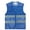 Blue, variant on GOGO Unisex High Visibility Zipper Front Mesh Safety Vest with Reflective Strips-Red-3XL