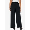 thumbnail image 2 of Jessica London Women's Plus Size Stretch Knit Crepe Wide Leg Pant, 2 of 3
