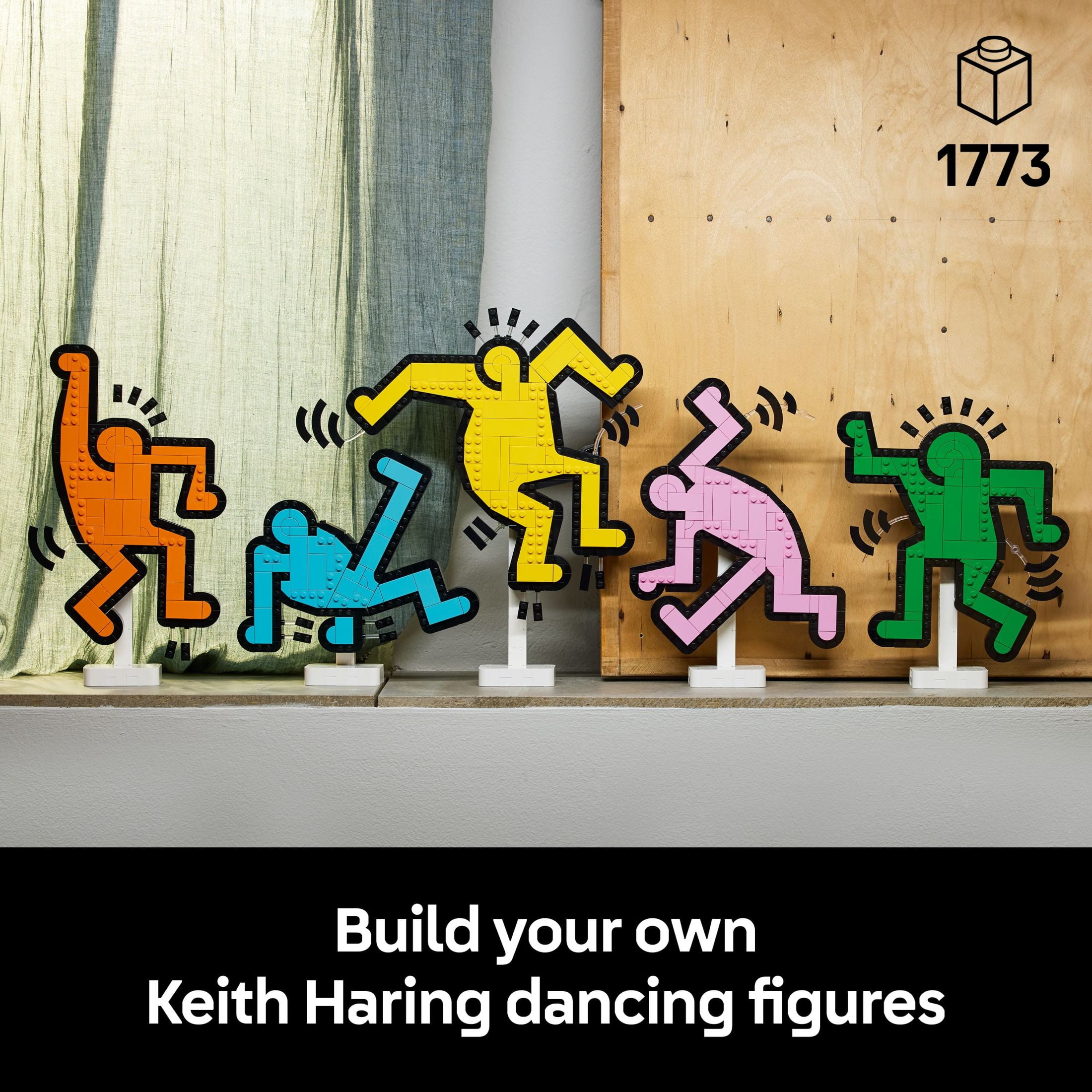 LEGO Art Keith Haring – Dancing Figures - Home Decor Building Set for Adults - Wall Art Decor - Gift Idea for Men, Women and Art Lovers who Enjoy DIY Arts and Crafts - 31216