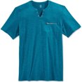 thumbnail image 1 of INC Mens Dean Split-Neck Embellecido playera, azul, grande I-N-C Camiseta adornada, 1 of 1