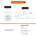 thumbnail image 7 of Ecosmart | ARK 40 Fire Pit Table | Natural Color | Stainless Steel Gas Burner | Elegant Curved Design with Versatile Wide Lip | Complements Any Decor and Setting, 7 of 7