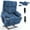Blue, variant on Domi Bonn Dual Motor Infinite Position Up to 350 LBS Chenille Power Lift Recliner Chair, Heavy Duty Motion Mechanism with 8-Point Vibration Massage and Lumbar Heating, Dual Cup Holders, Beige