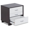 thumbnail image 3 of ACME Eloy Nightstand with 3 Drawers in White and Black, 3 of 6
