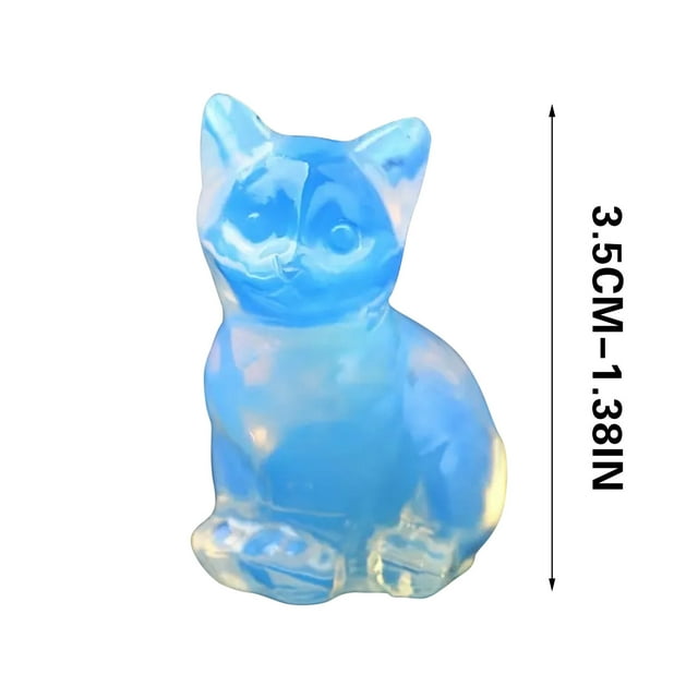 Escritorios de Oficina en el Hogar Linda Decoración Opal Restauración Cristal Piedra Natural Escultura Tallada Hecha a Mano Estatuas Pequeñas Estatuas Decoración Feng Shui Regalos de Escritorio de Ofi