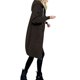 thumbnail image 4 of ICHUANYI Liquidación Moda Mujer Manga larga Frente abierto Prendas de abrigo sueltas Cremallera sólida Abrigo Tops Bolsillos Blusa ICHUANYI WER202308170244, 4 of 6
