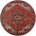 thumbnail image 1 of Ahgly Company Machine Washable Indoor Round Industrial Modern Dark Almond Brown Area Rugs, 7' Round, 1 of 7