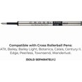 thumbnail image 5 of Cross Selectip Gel Rollerball Pen Refill, Medium Point, Black, 2-Pack (8523-2), 5 of 5