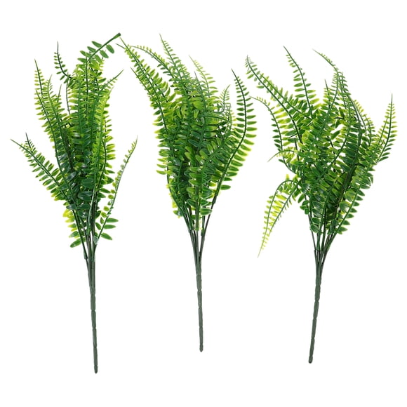 3 uds helechos falsos accesorios para el hogar helechos artificiales arbustos decoraciones de helechos de simulación realistas