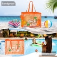 thumbnail image 4 of Large Capacity Fine Mesh Beach Tote Bag with Funny pattern, Sand Proof Nylon Handbag Side Pockets For Pool Seaside Travel Swimming, 4 of 7