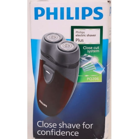 Philips PQ206 Cordless Electric Shaver, Comfortable to Carry /GENUINE