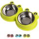 thumbnail image 1 of Cuencos dobles para perros y gatos Cuencos para mascotas de acero inoxidable de primera calidad oso de fresa Hogar, 1 of 3