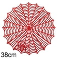 thumbnail image 3 of Lace Spider Web Tablecloth for Halloween Round Table Decoration 15 Inch, 3 of 9