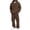 Brown, variant on LTTVQM Men's Solid Pullover Drawstring Hoodie 2 Piece Tracksuit Multi Cargo Pocket Wide Leg Sweatpants Loose Fit Daily Casual Matching Outfit Army Green L