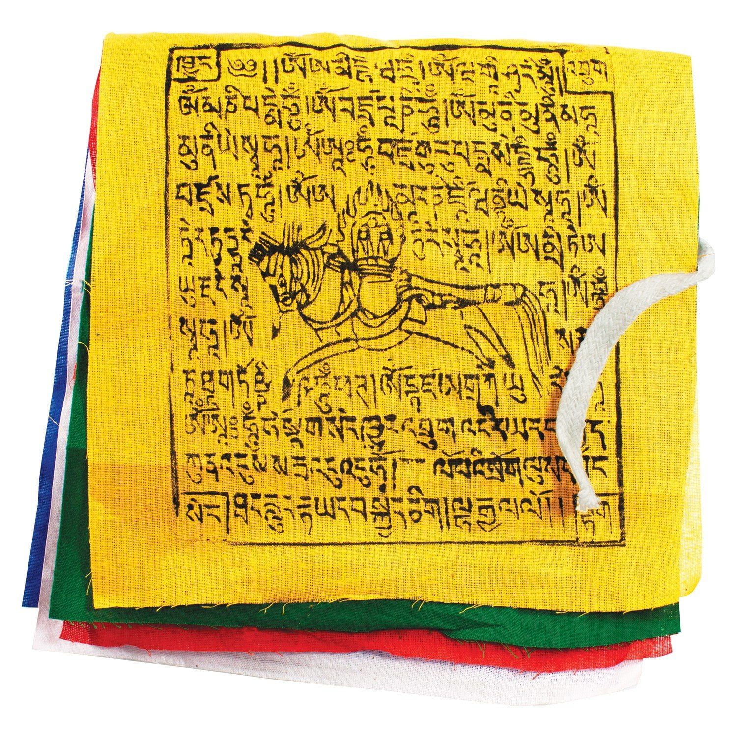 10 Tibetan Buddhist Flags Windhorse Religious Buddha Prayer Flag 25x33cm 32x34cm