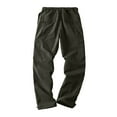 thumbnail image 3 of Chiccall Mens Thick Fleece Lined Cargo Pants Thermal Outdoor Hiking Pants Elastic Waist Work Trousers with Multiple Pockets, 3 of 7