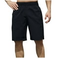 thumbnail image 2 of Dxzfnsa Mens Shorts Casual Cotton Casual Shorts for Men Elastic Waistband Mens Casual Shorts Daily Wear M-3XL, 2 of 5