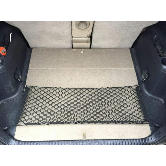 EACCESSORIES EA Rear Trunk Organizer Cargo Net for Toyota RAV4 2006-2018 – Floor Style Cargo Net for SUV – Premium Mesh Elastic Car Trunk Organizer Vehicle Carrier Storage – Compatible Toyota RAV4