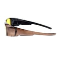 thumbnail image 2 of Womens Polarized Rhinestone Sunglasses that Fit Over Prescription Glasses with Night Driving Lens & UV400 Protection - Mocha, 2 of 6