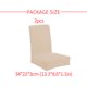 thumbnail image 5 of Advancent 2 piezas de fundas para sillas divididas de grano de maíz, funda protectora sólida, Protector exterior, funda giratoria de estilo Simple para Decoración del hogar Beige Advancent HA012477-04, 5 of 6