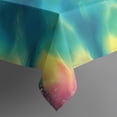 thumbnail image 4 of Colorful Rainbow Tie Dye Spiral Pattern Rectangle Tablecloth 60"x102",Waterproof Polyester Rectangle Table Cloth, Wipeable Spillproof Polyester Tablecloth for Dining, Camping, Indoor and Outdoor, 4 of 6
