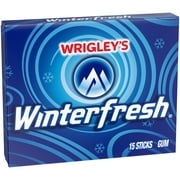 Wrigley's, Winterfresh, Chewing Gum, 15 Piece Single Pack