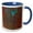 Blue/White, variant on 3drose, Rusty Patterns on Old Truck, B.c., Canada, 11oz Two-tone Green Mug