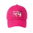 thumbnail image 4 of XIAOCHA Printed Fighter Theme Baseball Cap for Women Adjustable Rally Dad Hat Charity Trucker Hat,Hot Pink, 4 of 4