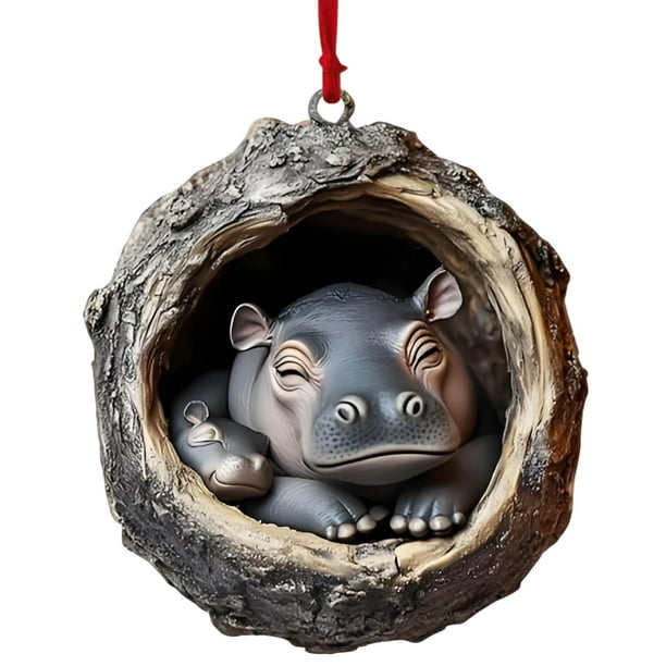 Animals Christmas Ornaments Christmas Tree Animals Print Acrylic Ornaments Forest Animals Decorations Christmas Decorations Souvenir Gifts