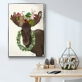 thumbnail image 5 of Christmas Moose and Christmas Gifts - Framed Gallery Wrapped Holiday Canvas - 17 x 25 - Silver Frame, 5 of 8